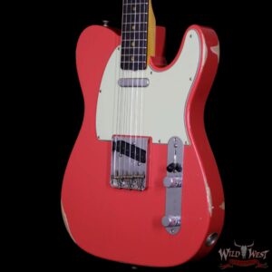 Fender Custom Shop 1963 Telecaster Relic Rosewood Fingerboard Fiesta Red - Image 2