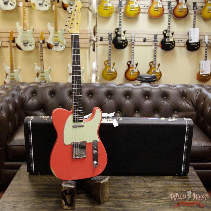 Fender Custom Shop 1963 Telecaster Relic Rosewood Fingerboard Fiesta Red - Image 12