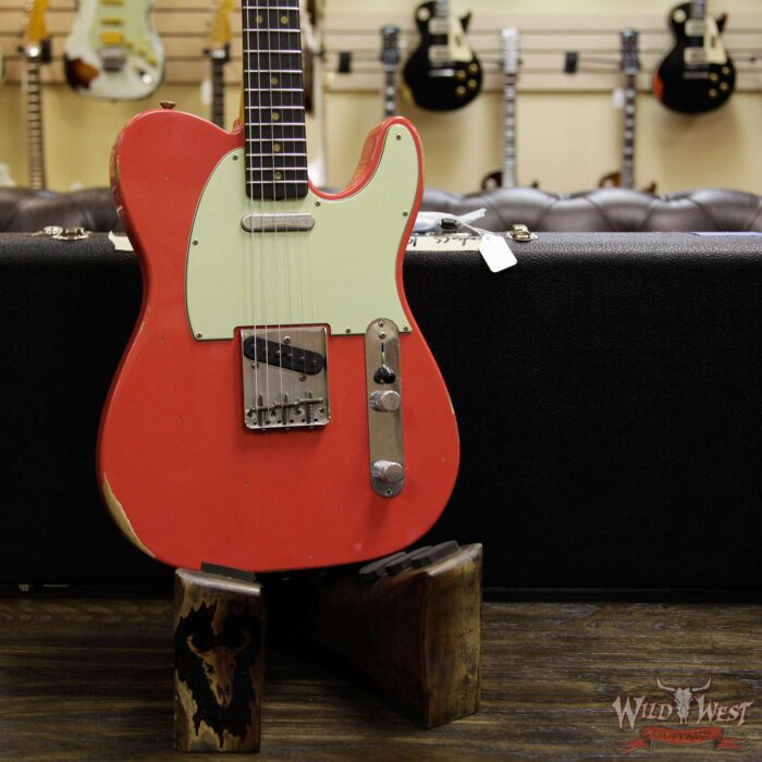 Fender Custom Shop 1963 Telecaster Relic Rosewood Fingerboard Fiesta Red - Image 13