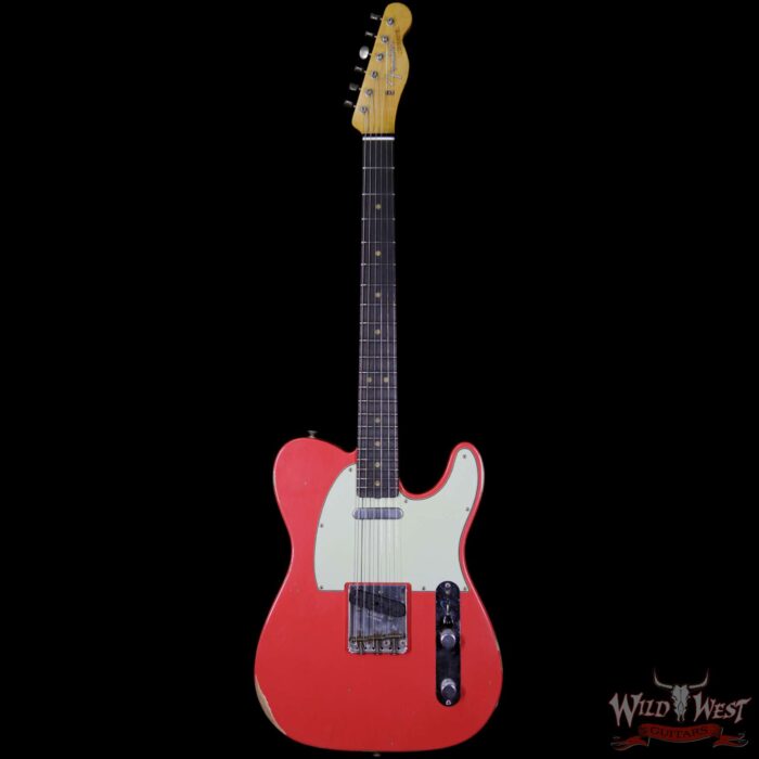 Fender Custom Shop 1963 Telecaster Relic Rosewood Fingerboard Fiesta Red - Image 5