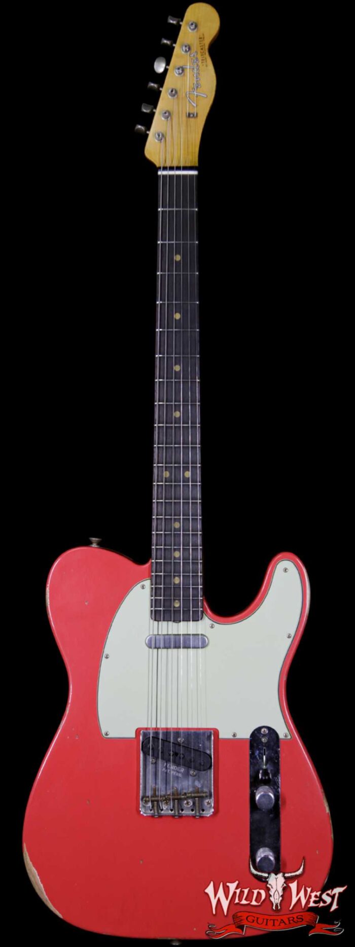 Fender Custom Shop 1963 Telecaster Relic Rosewood Fingerboard Fiesta Red - Image 1