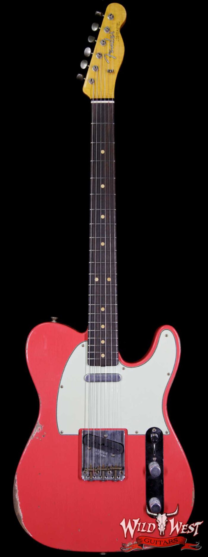 Fender Custom Shop 1963 Telecaster Relic Rosewood Fretboard Fiesta Red - Image 1