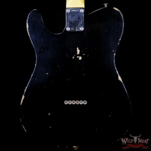 Fender Custom Shop 1963 Telecaster Relic Rosewood Fretboard Faded Black - Image 7