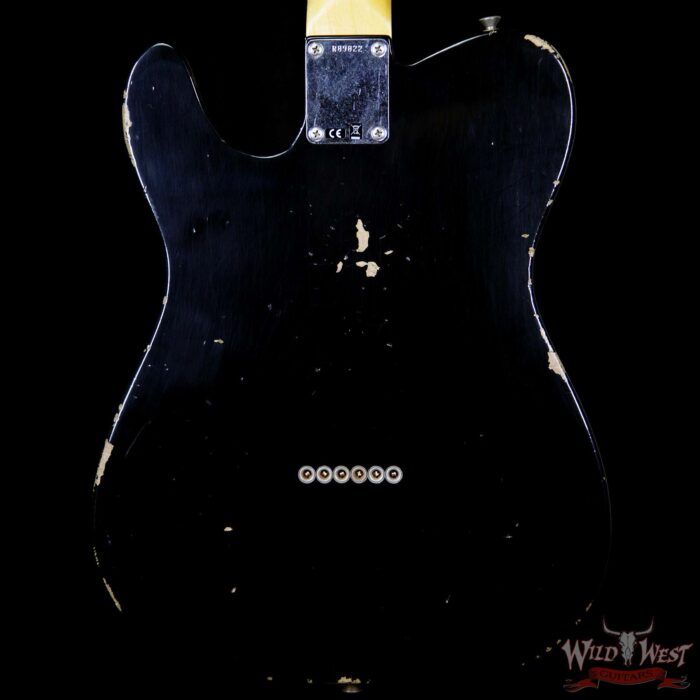 Fender Custom Shop 1963 Telecaster Relic Rosewood Fretboard Faded Black - Image 7
