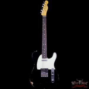 Fender Custom Shop 1963 Telecaster Relic Rosewood Fretboard Faded Black - Image 5