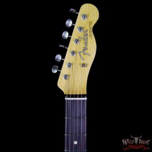 Fender Custom Shop 1963 Telecaster Relic Rosewood Fretboard Faded Black - Image 8