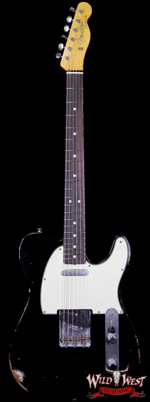 Fender Custom Shop 1963 Telecaster Relic Rosewood Fretboard Faded Black