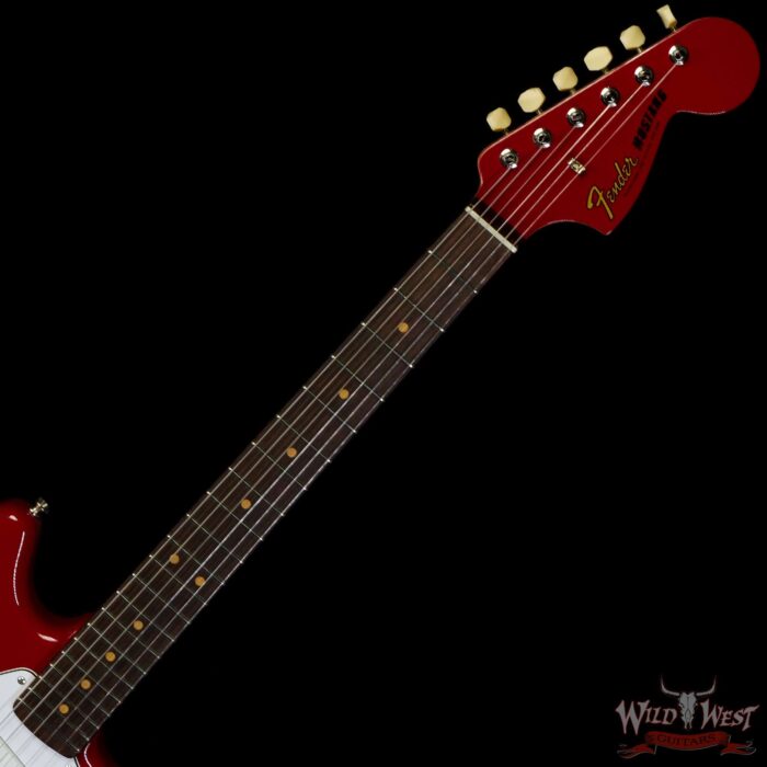 Fender Custom Shop 1964 Mustang AA Flame Maple Neck Hand-Wound Pickups NOS Dakota Red - Image 4
