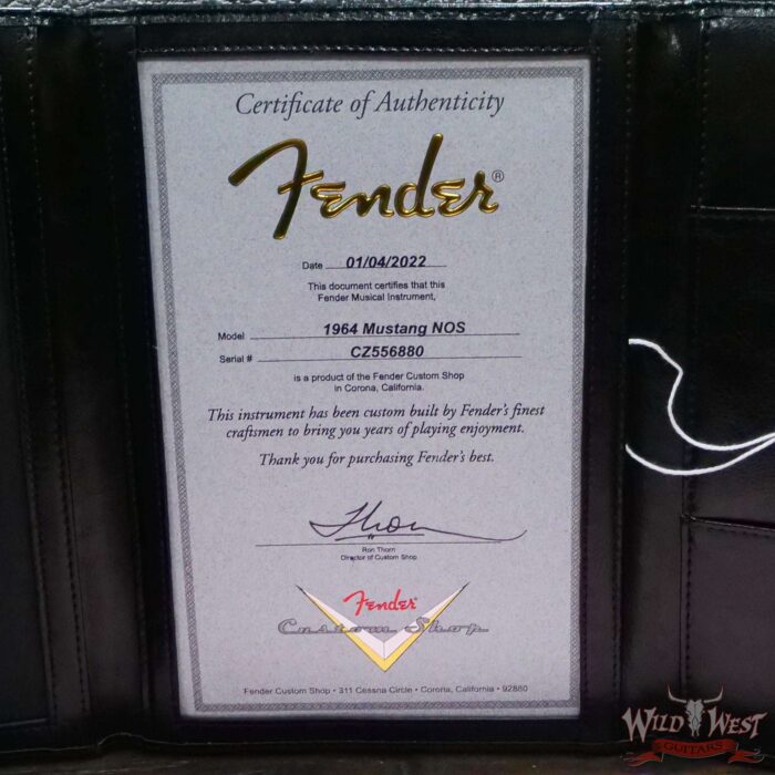 Fender Custom Shop 1964 Mustang AA Flame Maple Neck Hand-Wound Pickups NOS Dakota Red - Image 12