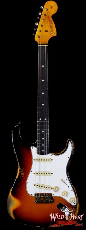Fender Custom Shop 1967 Stratocaster AAA Rosewood Fingerboard Hand-Wound Pickups Heavy Relic 3 Tone Sunburst
