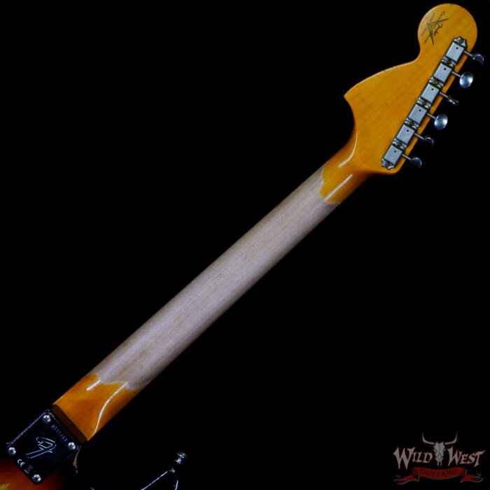 Fender Custom Shop Ash 1968 Stratocaster Quartersawn Maple Neck AAA Rosewood Slab Board Hand-Wound Pickups Relic 3 Tone Sunburst - Image 5