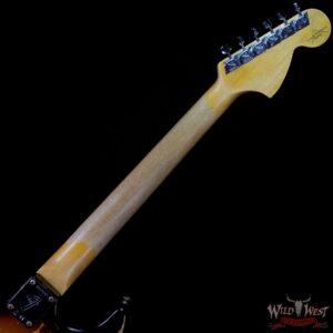 Fender Custom Shop 1969 Stratocaster Heavy Relic Reverse Matching Color Headstock 3 Tone Sunburst - Image 5