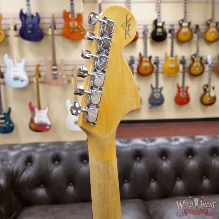 Fender Custom Shop 1969 Stratocaster Heavy Relic Reverse Matching Color Headstock 3 Tone Sunburst - Image 10