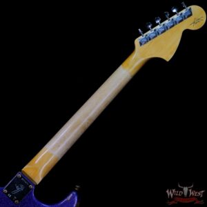 Fender Custom Shop 1969 Stratocaster Heavy Relic Reverse Matching Color Headstock Purple Sparkle - Image 5