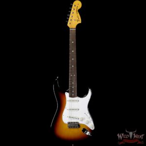 2020 NAMM Fender Custom Shop 1970 Stratocaster Jouneyman Relic Closet Classic Hardware Rosewood Board Faded 3 Tone Sunburst - Image 4