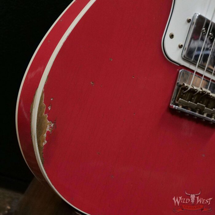 Fender Custom Shop 1972 Telecaster Deluxe Relic HH Quatersawn Maple Neck AAA Rosewood Board Fiesta Red - Image 9
