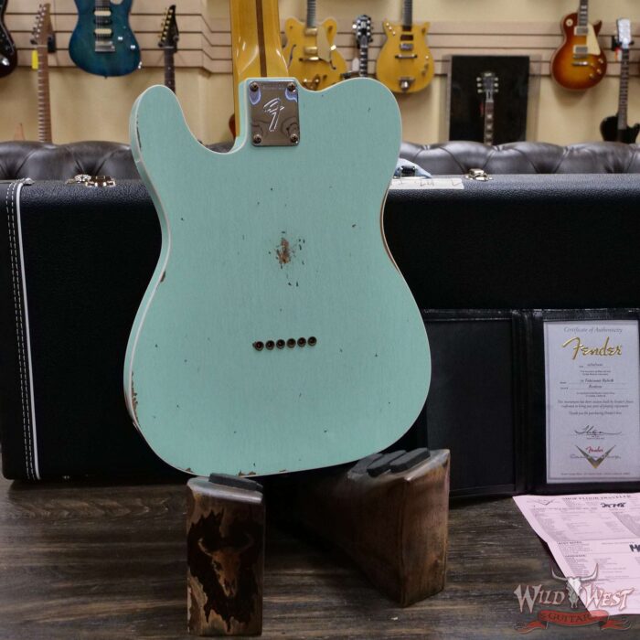 Fender Custom Shop 1972 Telecaster Deluxe Relic HH Quatersawn Maple Neck AAA Rosewood Board Surf Green - Image 11