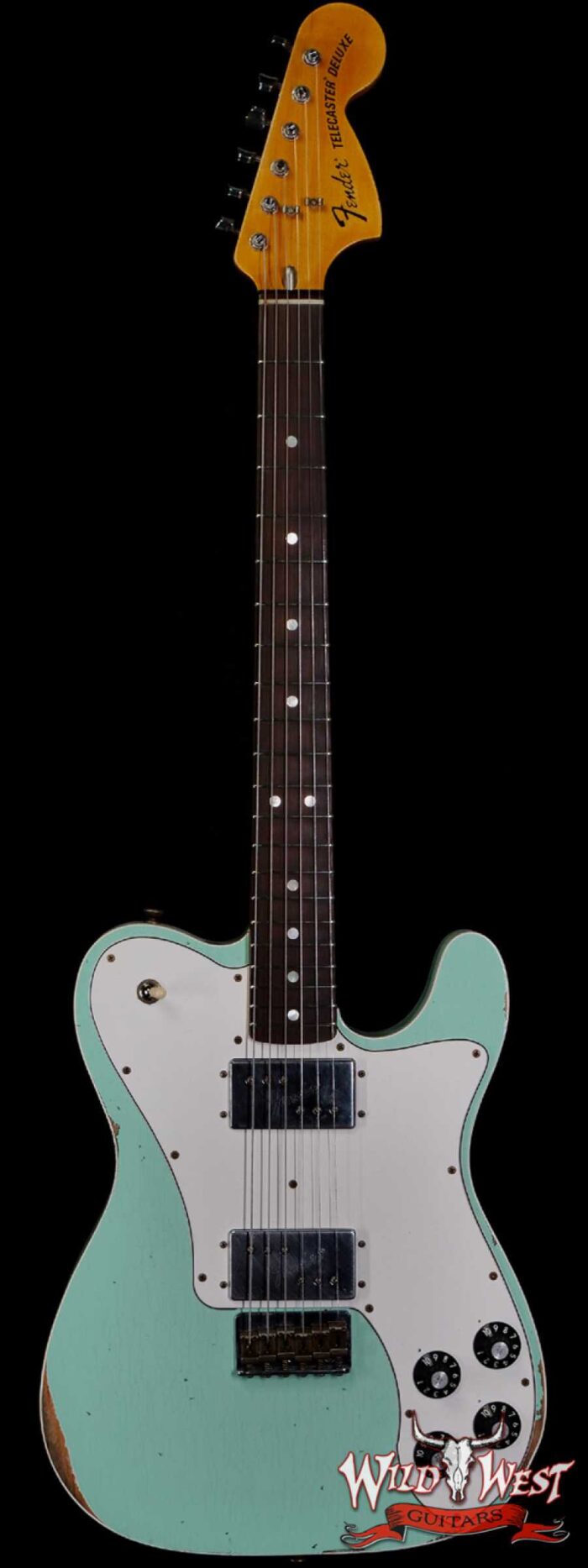 Fender Custom Shop 1972 Telecaster Deluxe Relic HH Quatersawn Maple Neck AAA Rosewood Board Surf Green - Image 1
