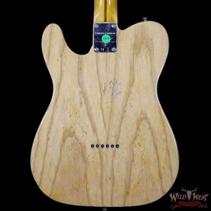 2018 NAMM Ltd Fender Custom Shop Blackguard Thinline Telecaster Relic Aged Natural - Image 6