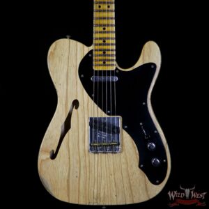 2018 NAMM Ltd Fender Custom Shop Blackguard Thinline Telecaster Relic Aged Natural - Image 3