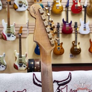 Fender Custom Shop Wild West Guitars 25th Anniversary 1960 Stratocaster Hardtail Madagascar Rosewood Fretboard Heavy Relic Black 7.15 LBS - Image 12