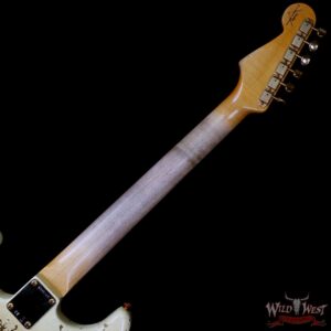 Fender Custom Shop Wild West Guitars 25th Anniversary 1960 Stratocaster Hardtail Madagascar Rosewood Fretboard Heavy Relic Vinatge White 6.90 LBS - Image 5