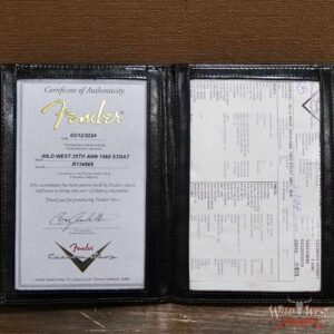 Fender Custom Shop Wild West Guitars 25th Anniversary 1960 Stratocaster Madagascar Rosewood Fretboard Heavy Relic Black 7.90 LBS - Image 14