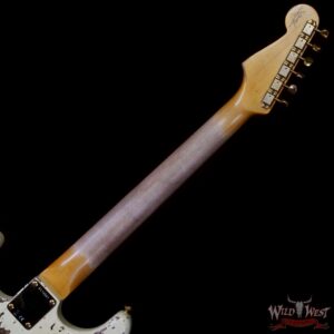 Fender Custom Shop Wild West Guitars 25th Anniversary 1960 Stratocaster Madagascar Rosewood Fretboard Heavy Relic Vintage White 7.80 LBS - Image 5