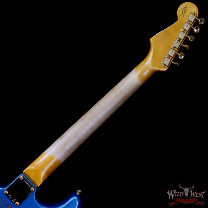 Fender Custom Shop Wild West Guitars 25th Anniversary 1960 Stratocaster Madagascar Rosewood Fretboard Heavy Relic Lake Placid Blue 7.75 LBS - Image 5