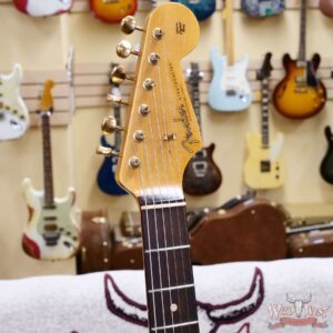 Fender Custom Shop Wild West Guitars 25th Anniversary 1960 Stratocaster Madagascar Rosewood Fretboard Heavy Relic Lake Placid Blue 7.75 LBS - Image 7
