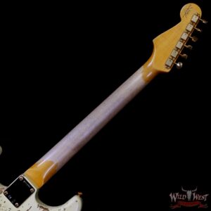Fender Custom Shop Wild West Guitars 25th Anniversary 1960 Stratocaster Madagascar Rosewood Fretboard Heavy Relic Vintage White 7.80 LBS - Image 5