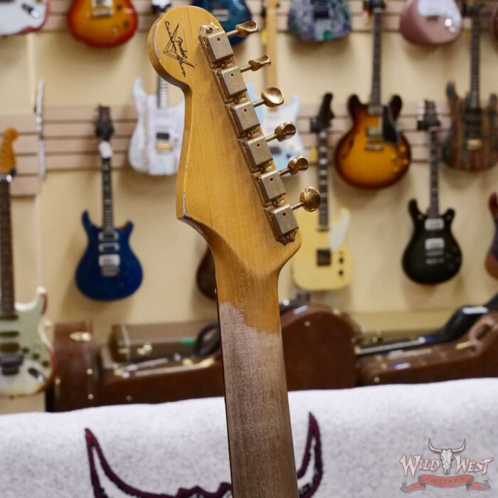 Fender Custom Shop Wild West Guitars 25th Anniversary 1960 Stratocaster Madagascar Rosewood Fretboard Heavy Relic Vintage White 7.80 LBS - Image 11