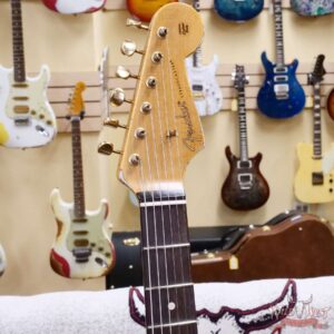 Fender Custom Shop Wild West Guitars 25th Anniversary 1960 Stratocaster Hardtail Madagascar Rosewood Fretboard Heavy Relic Black 7.25 LBS - Image 7