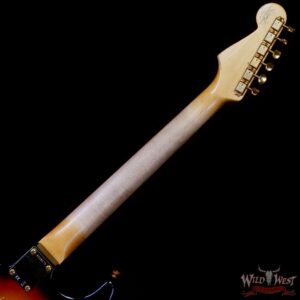 Fender Custom Shop Wild West Guitars 25th Anniversary 1960 Stratocaster Hardtail Madagascar Rosewood Fretboard Heavy Relic 3 Tone Sunburst 6.50 LBS - Image 5