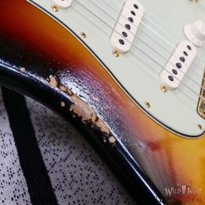 Fender Custom Shop Wild West Guitars 25th Anniversary 1960 Stratocaster Hardtail Madagascar Rosewood Fretboard Heavy Relic 3 Tone Sunburst 6.50 LBS - Image 9