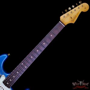 Fender Custom Shop Wild West Guitars 25th Anniversary 1960 Stratocaster Hardtail Madagascar Rosewood Fretboard Heavy Relic Lake Placid Blue 7.10 LBS - Image 4