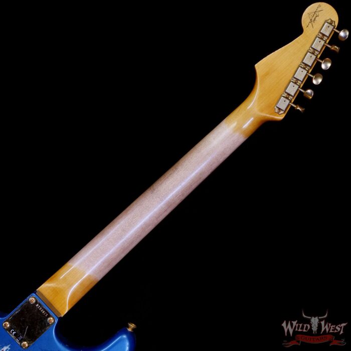 Fender Custom Shop Wild West Guitars 25th Anniversary 1960 Stratocaster Hardtail Madagascar Rosewood Fretboard Heavy Relic Lake Placid Blue 7.10 LBS - Image 5