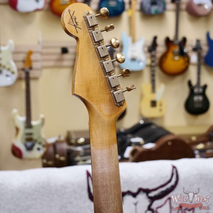 Fender Custom Shop Wild West Guitars 25th Anniversary 1960 Stratocaster Hardtail Madagascar Rosewood Fretboard Heavy Relic Lake Placid Blue 7.10 LBS - Image 11