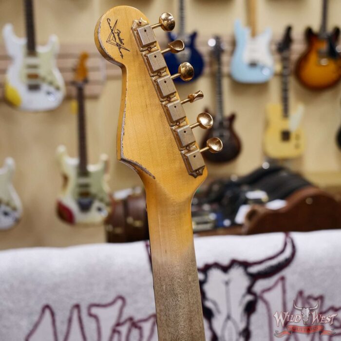 Fender Custom Shop Wild West Guitars 25th Anniversary 1960 Stratocaster Hardtail Madagascar Rosewood Fretboard Heavy Relic 3 Tone Sunburst 7.20 LBS - Image 11