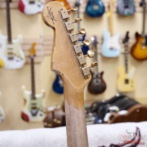 Fender Custom Shop Wild West Guitars 25th Anniversary 1960 Stratocaster Madagascar Rosewood Fretboard Heavy Relic Vintage White 7.75 LBS - Image 11