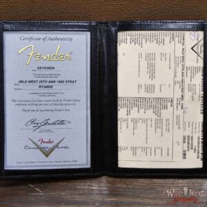 Fender Custom Shop Wild West Guitars 25th Anniversary 1960 Stratocaster Madagascar Rosewood Fretboard Heavy Relic Vintage White 7.75 LBS - Image 14