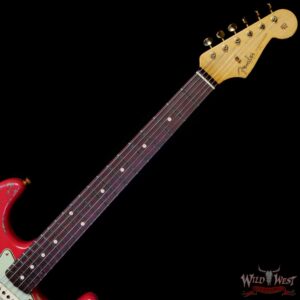 Fender Custom Shop Wild West Guitars 25th Anniversary 1960 Stratocaster Madagascar Rosewood Fretboard Heavy Relic Fiesta Red 7.60 LBS - Image 4