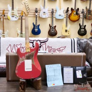 Fender Custom Shop Wild West Guitars 25th Anniversary 1960 Stratocaster Madagascar Rosewood Fretboard Heavy Relic Fiesta Red 7.60 LBS - Image 10