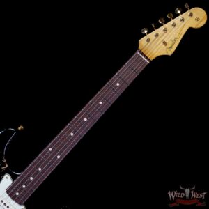 Fender Custom Shop Wild West Guitars 25th Anniversary 1960 Stratocaster Madagascar Rosewood Fretboard Heavy Relic Black 7.85 LBS - Image 4