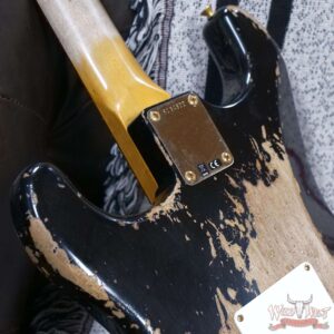 Fender Custom Shop Wild West Guitars 25th Anniversary 1960 Stratocaster Madagascar Rosewood Fretboard Heavy Relic Black 7.85 LBS - Image 13