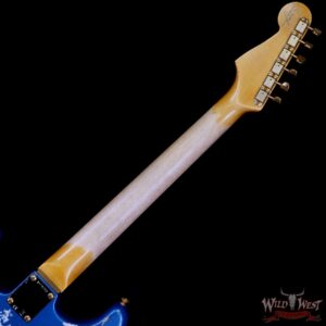 Fender Custom Shop Wild West Guitars 25th Anniversary 1960 Stratocaster Madagascar Rosewood Fretboard Heavy Relic Lake Placid Blue 7.60 LBS - Image 5