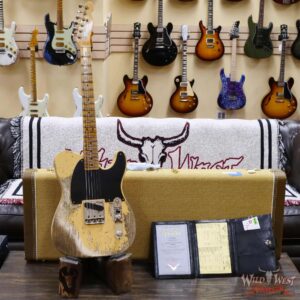 Fender Custom Shop Limited 50’s Pine Esquire Hand-Wound Pickup Super Heavy Relic Aged Nocaster Blonde 7.05 LBS - Image 6