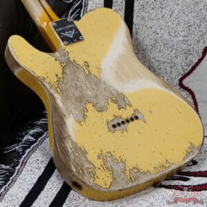 Fender Custom Shop Limited 50’s Pine Esquire Hand-Wound Pickup Super Heavy Relic Aged Nocaster Blonde 7.05 LBS - Image 12