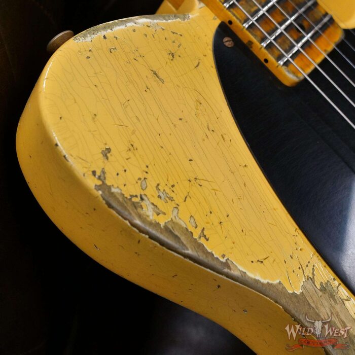 Fender Custom Shop Limited 50’s Pine Esquire Hand-Wound Pickup Super Heavy Relic Aged Nocaster Blonde 6.60 LBS - Image 9