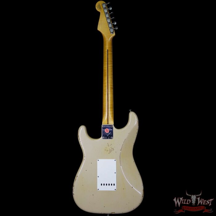 Fender Custom Shop Summer Event LTD Fat 50s Stratocaster Relic Flame Maple Neck Aged Desert Sand - Image 6